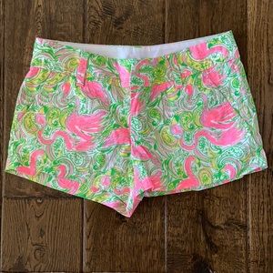 Lilly Pulitzer flamingo print Walsh shorts